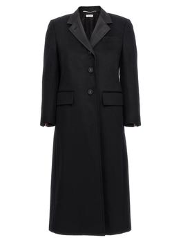 商品Thom Browne | Single-Breasted Cashmere Coat Coats, Trench Coats Black,商家Wanan Luxury,价格¥24860图片