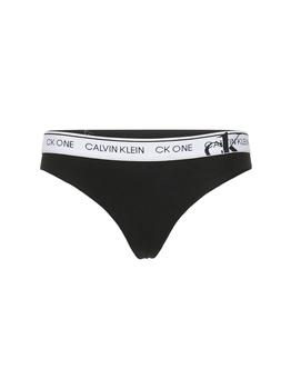 ck内裤女是什么牌子, Calvin Klein | Logo Cotton Blend Thong商品图片 额外8.5折, 额外八五折