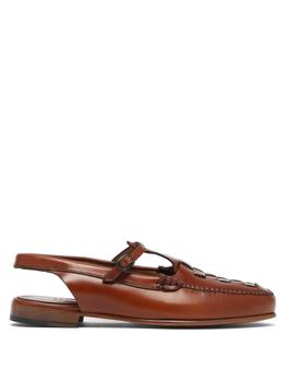 product Roqueta leather slingback loafer image
