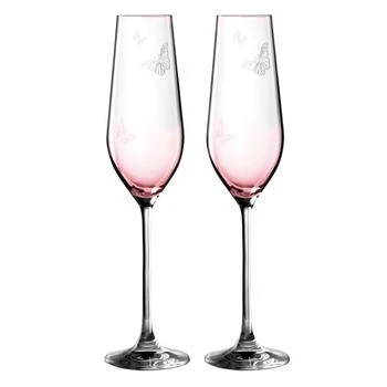 Royal Albert | Miranda Kerr Friendship Flute 7.8floz Pink, Set of 2,商家Premium Outlets,价格¥316
