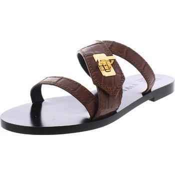 纪梵希鞋, Givenchy | Givenchy Womens Eden Embossed Leather Slide Sandals商品图片 8折