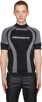 Misbhv | Black & White Active Turtleneck,商家Ssense US,价格¥1131