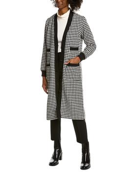 Kathy Ireland | Kathy Ireland Tweed Wool-Blend Coat商品图片,5折