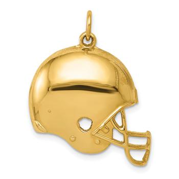 商品Football Helmet Pendant in 14k Yellow Gold,商家Macy's,价格¥3066图片