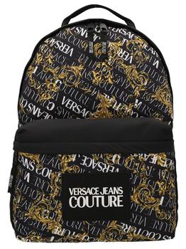 推荐Versace Jeans Couture Barocco Printed Logo Patch Backpack商品