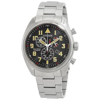 Citizen | Garrison Chronograph Black Dial Men's Watch AT2480-81E 4.1折, 满$200减$10, 独家减免邮费, 满减