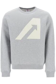 Crew-neck sweatshirt with logo print,价格$74.30