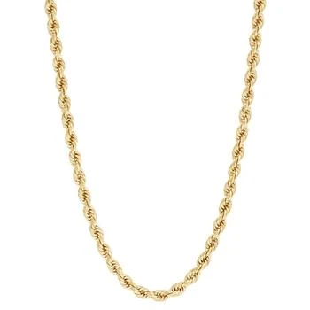 Macy's | Glitter Rope Link 20" Chain Necklace (4mm) in 14k Gold,商家Macy's,价格¥21375