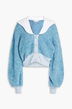 Ganni | Bouclé-knit tinsel cardigan,商家THE OUTNET US,价格¥1579