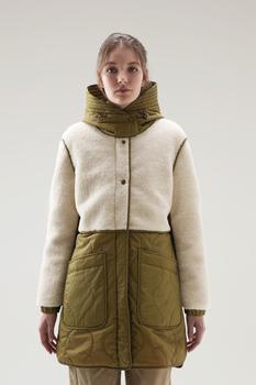 推荐Alba Parka in Crinkle Nylon and Sherpa商品