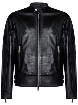 DSQUARED2 | Leather Biker Jacket,商家Italist,价格¥15162