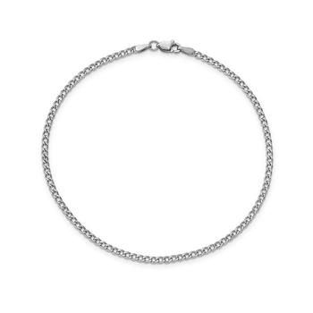 商品Macy's | Curb Link Chain Anklet in 14k White Gold,商家Macy's,价格¥3578图片