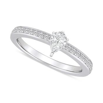商品Macy's | Diamond Pear Engagement Ring (1/2 ct. t.w.) in 14k Gold,商家Macy's,价格¥14185图片