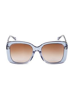 Chloé | Xena 55MM Rectangular Bio Acetate Sunglasses商品图片,