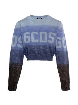 GCDS | GCDS Logo Intarsia Knitted Cropped Jumper 6.2折起