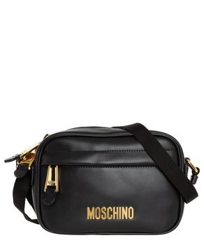 推荐Moschino Logo-Plaque Zipped Crossbody Bag商品