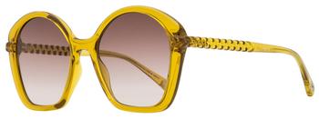 Chloé | Chloe Women's Geometric Sunglasses CH0003S 004 Amber Yellow 55mm商品图片,4.4折