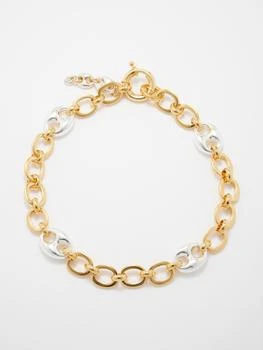 Timeless Pearly | Link 24kt gold & white gold-plated necklace,商家MATCHES,价格¥4057
