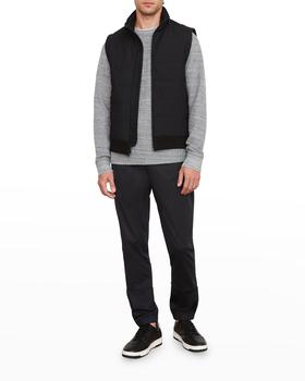 Vince | Men's Modern Quilted Zip-Front Vest商品图片,