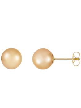 Splendid Pearls | 14k Yellow Gold 11mm South Sea Pearl Earrings商品图片,7折