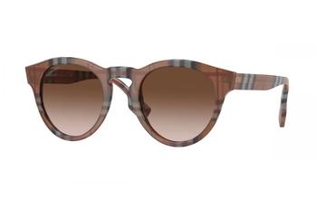 推荐Burberry Brown Gradient Round Mens Sunglasses BE4359 396713 49商品