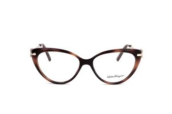 Salvatore Ferragamo | Salvatore Ferragamo Eyewear Cat-Eye Glasses 4.7折, 独家减免邮费