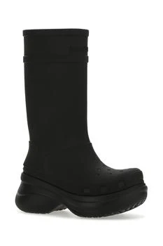 Balenciaga | Black rubber Crocs boots 