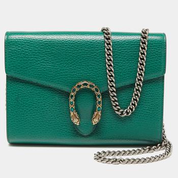 product Gucci Green Leather Dionysus Wallet On Chain image