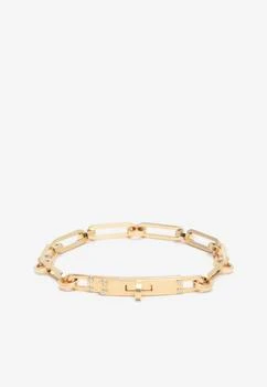 Hermes | Kelly PM Chaine Bracelet in Yellow Gold and 6 Diamonds,商家Thahab,价格¥24781