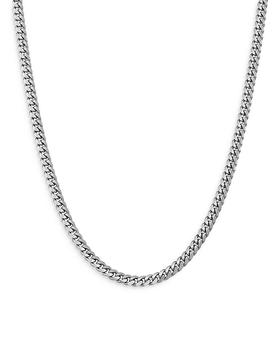商品Sterling Silver Curb Link Chain Necklace, 22"图片