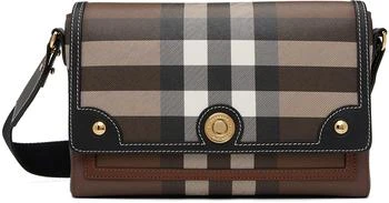 Burberry | Brown Check Messenger Bag 