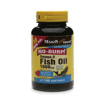 商品No Burp! Omega-3 Fish Oil, 1000mg, Softgels图片