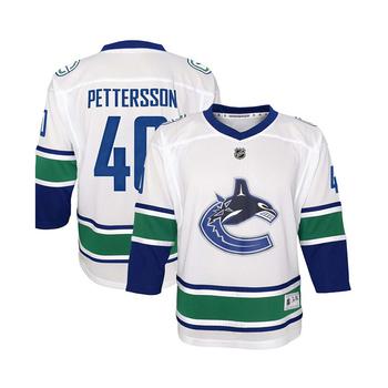 推荐Youth Elias Pettersson White Vancouver Canucks 2019/20 Away Replica Player Jersey商品