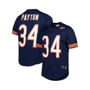 推荐Men's Walter Payton Navy Chicago Bears Retired Player Name and Number Mesh Top商品