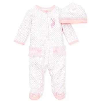 Little Me | Baby Girls Ballerina Coverall with Matching Hat, 2 Piece Set 独家减免邮费