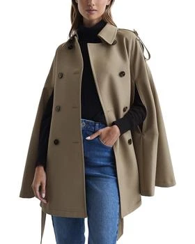 REISS | Reiss Mathilde Trench Wool-Blend Cape,商家Premium Outlets,价格¥5467