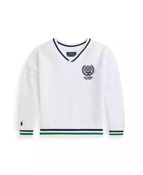 Ralph Lauren | Toddler and Little Girls US Open Crest Cotton Fleece Sweatshirt,商家Macy's,价格¥306