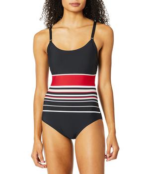 Calvin Klein | Women's Diamond Medallion Maillot One Piece Swimsuit商品图片,