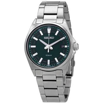 推荐Quartz Green Dial Stainless Steel Men's Watch SUR503P1商品