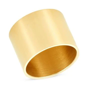 ADORNIA | Gold-Tone Water-Resistant Cigar Band Ring 独家减免邮费