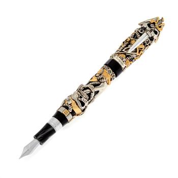 商品Montegrappa | Montegrappa Pirates Limited Edition Sterling Silver Fountain Pen (F),商家Shopworn,价格¥27897图片