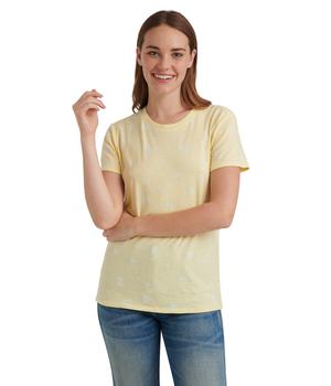 女士休闲essentials短袖, Lucky Brand | Short Sleeve Crew Neck Essential Printed Tee商品图片 6.6折