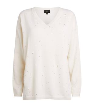 推荐Cashmere Crystal-Embellished Ellen Sweater商品