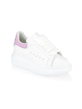 product Little Girl's & Girl's Leather Oversize Sneakers image