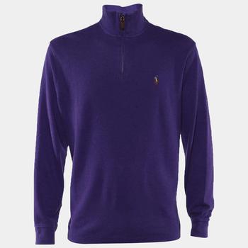 ralph lauren purple label, [二手商品] Ralph Lauren | Polo Ralph Lauren Purple Cotton Turtleneck Long Sleeve Sweater L商品图片 4.9折