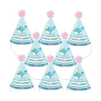 推荐Narwhal Girl - Mini Cone Under The Sea Baby Shower or Birthday Party Hats - Small Little Party Hats - Set of 8商品