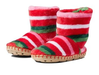 Hatley | Candy Cane Stripes Fleece Slippers (Toddler/Little Kid),商家Zappos,价格¥164