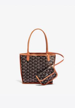 推荐Anjou Mini Tote Bag in Chevroches Calfskin and Goyardine Canvas商品