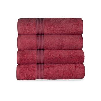 商品Solid Quick Drying Absorbent 4 Piece Egyptian Cotton Bath Towel Set图片
