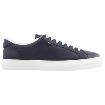 推荐Moncler Men's Navy New Monaco Leather Low-Top Sneakers, Brand Size 43 ( US Size 10 )商品